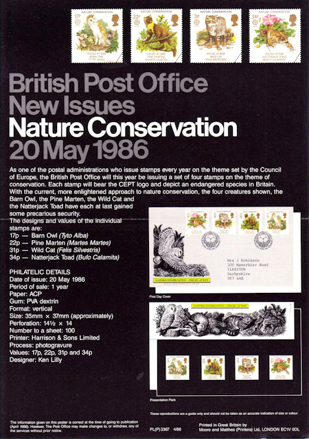 Nature Conservation - Species At Risk (1986)