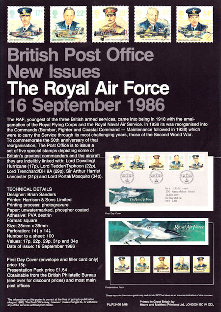 Royal Mail A4 Posters from Collect GB Stamps