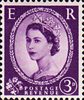 Wilding Definitive 3d Stamp (1954) lilac