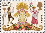 Folklore 22p Stamp (1981) Lammastide