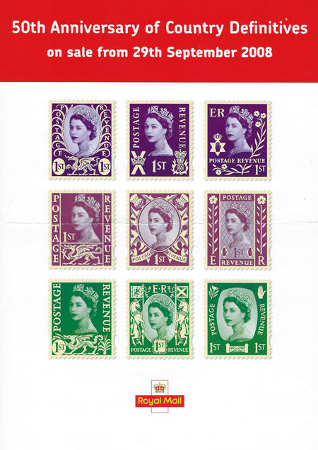 50th Anniversary of the Country Definitives (2008)