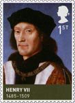The House of Tudor 1st Stamp (2009) Henry VII (1457-1509)