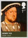 The House of Tudor 1st Stamp (2009) Henry VIII (1509-1547)