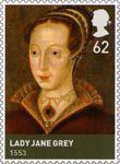 The House of Tudor 62p Stamp (2009) Lady Jane Grey (1553)