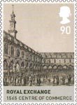 The House of Tudor 81p Stamp (2009) Royal Exchange