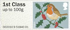 Pictorial Post & Go - Garden Birds 1st Stamp (2010) Robin