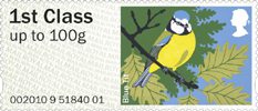 Pictorial Post & Go - Garden Birds 1st Stamp (2010) Blue Tit