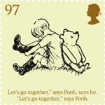 97p, Christopher Robin pulls on his Wellingtons from Childrens Books - Winnie The Pooh (2010)