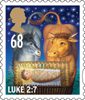 Christmas 2011 68p Stamp (2011) Baby Jesus in the manger