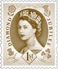 Diamond Jubilee 1st Stamp (2012) Dorothy Wilding definitive
