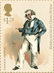 Charles Dickens £1.28 Stamp (2012) Captain Cuttle