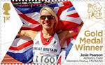 Paralympics Team GB Gold Medal Winners  1st Stamp (2012) Athletics: Field Women's Discus F51/52/53 - Paralympics Team GB Gold Medal Winners 