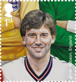 Football Heroes 1st Stamp (2013) Bryan Robson