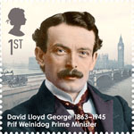 Great Britons 1st Stamp (2013) David Lloyd George (1863-1945)