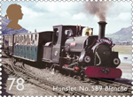 Classic Locomotives of Wales 78p Stamp (2014) Hunslet No. 589 Blanche