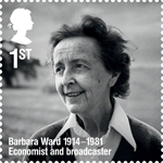 Remarkable Lives 1st Stamp (2014) Barbara Ward