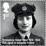 Remarkable Lives 1st Stamp (2014) Noorunissa Inayat Khan