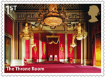 Buckingham Palace 1st Stamp (2014) The Throne Room