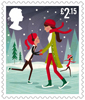 Christmas 2014 £2.15 Stamp (2014) Ice Skating