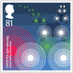 Inventive Britain 81p Stamp (2015) Catseyes