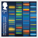 Inventive Britain £1.47 Stamp (2015) DNA Sequencing