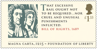 £1.33, Bill of Rights, 1689 from Magna Carta (2015)