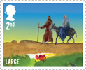 Christmas 2015 2nd Large Stamp (2015) The journey to Bethlehem