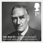 British Humanitarians 1st Stamp (2016) John Boyd Orr (1880–1971)