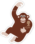 £1.05, Chimpanzee from Animail (2016)