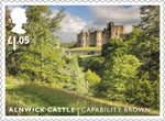 Landscape Gardens £1.05 Stamp (2016) Alnwick Castle - Capability Brown