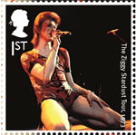 David Bowie 1st Stamp (2017) The Ziggy Stardust Tour, 1972