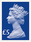 £5, Sapphire Blue from 65th Anniversary of the Accession of HM The Queen (2017)