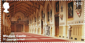 Windsor Castle £1.52 Stamp (2017) St George's Hall