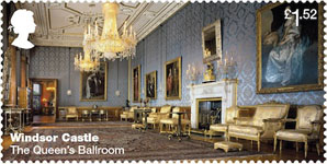 Windsor Castle £1.52 Stamp (2017) The Queen's Ballroom