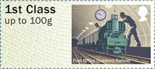 Post & Go : Royal Mail Heritage : Mail by Rail 1st Stamp (2017) Post Office (London) Railway