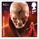 Star Wars - Droids and Aliens 1st Stamp (2017) Supreme Leader Snoke 