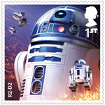 Star Wars - Droids and Aliens 1st Stamp (2017) R2-D2