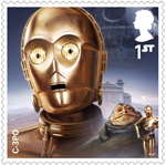 Star Wars - Droids and Aliens 1st Stamp (2017) C-3PO