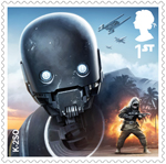 Star Wars - Droids and Aliens 1st Stamp (2017) K-2SO