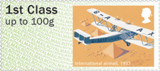 1st, International airmail, 1933 from Post & Go : Royal Mail Heritage : Mail by Air (2017)