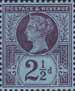 Jubilee Issue 1887-1900 2.5d Stamp (1887) Purple