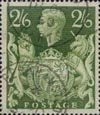 Definitives 2s6d Stamp (1939) Yellow Green
