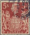 Definitives 5s Stamp (1939) Red