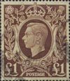 Definitives �1 Stamp (1939) Brown