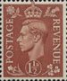 Definitives - Pale Colours 1.5d Stamp (1941) Pale Red Brown