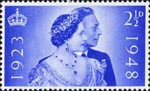 Royal Silver Wedding 2.5d  (1948) King George VI and Queen Elizabeth