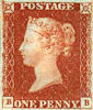 Definitive 1d Stamp (1841) Penny Red