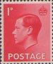 King Edward VIII Definitives 1d Stamp (1936) Red