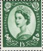 Wilding Definitive 1s3d Stamp (1960) Green