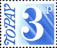 Decimal to Pay 3p Stamp (1971) Ultramarine
